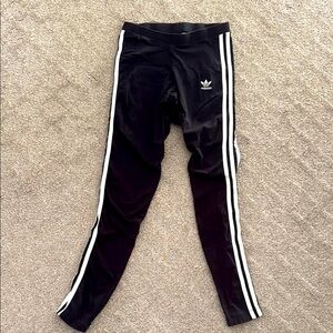 Adidas 3 stripe leggings XS
